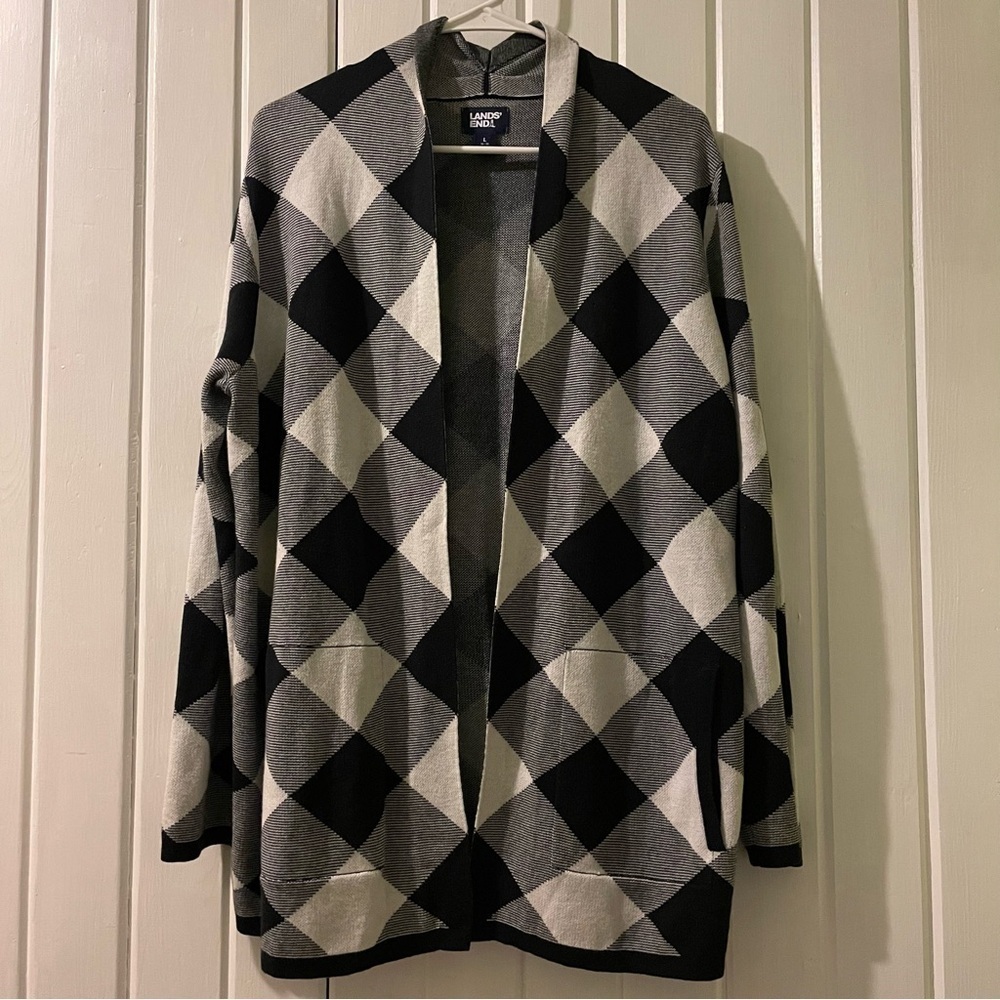 LANDS’ END cardigan-large NWOT